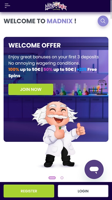 Madnix Casino mobile